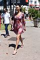 bella hadid steps out in pretty multi colored dress for lunch in cannes 03