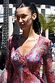 bella hadid steps out in pretty multi colored dress for lunch in cannes 06
