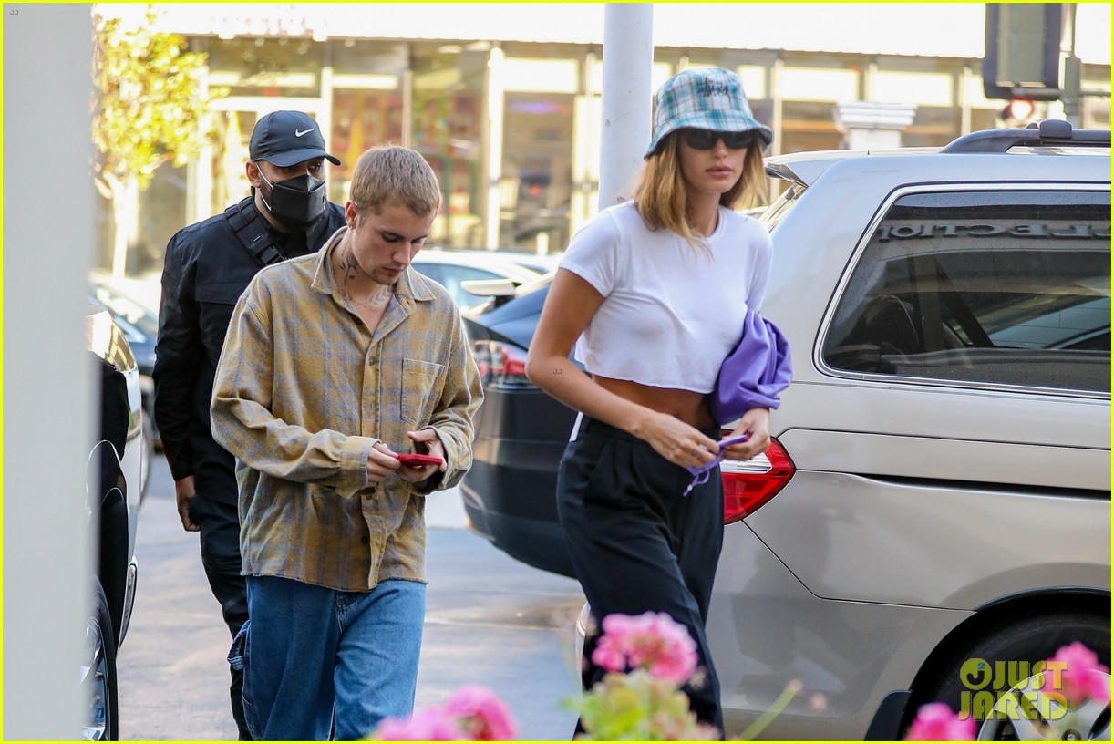 Justin & Hailey Bieber Get Dinner at Upscale Sushi Restaurant in WeHo