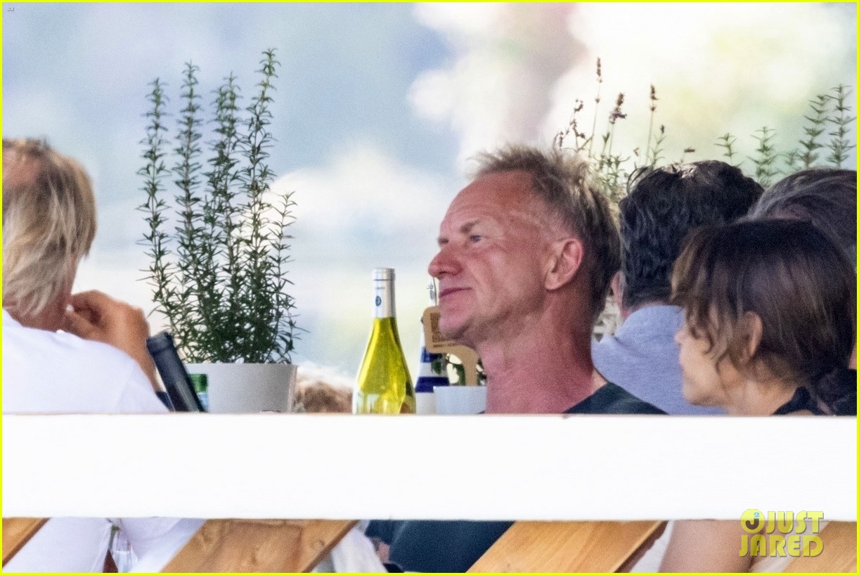 jessica chastain runs into sting in italy 13