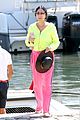 cher neon yellow pink boat arrival wrap up vacation 07