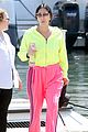cher neon yellow pink boat arrival wrap up vacation 23