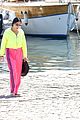 cher neon yellow pink boat arrival wrap up vacation 26