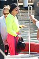 cher neon yellow pink boat arrival wrap up vacation 49