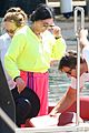cher neon yellow pink boat arrival wrap up vacation 51