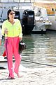 cher neon yellow pink boat arrival wrap up vacation 65