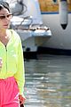 cher neon yellow pink boat arrival wrap up vacation 72