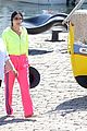 cher neon yellow pink boat arrival wrap up vacation 81