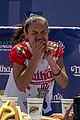 joey chestnut breaks record at nathan hot dog eating contest 09