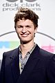 ansel elgort shows off completely shaved head 01