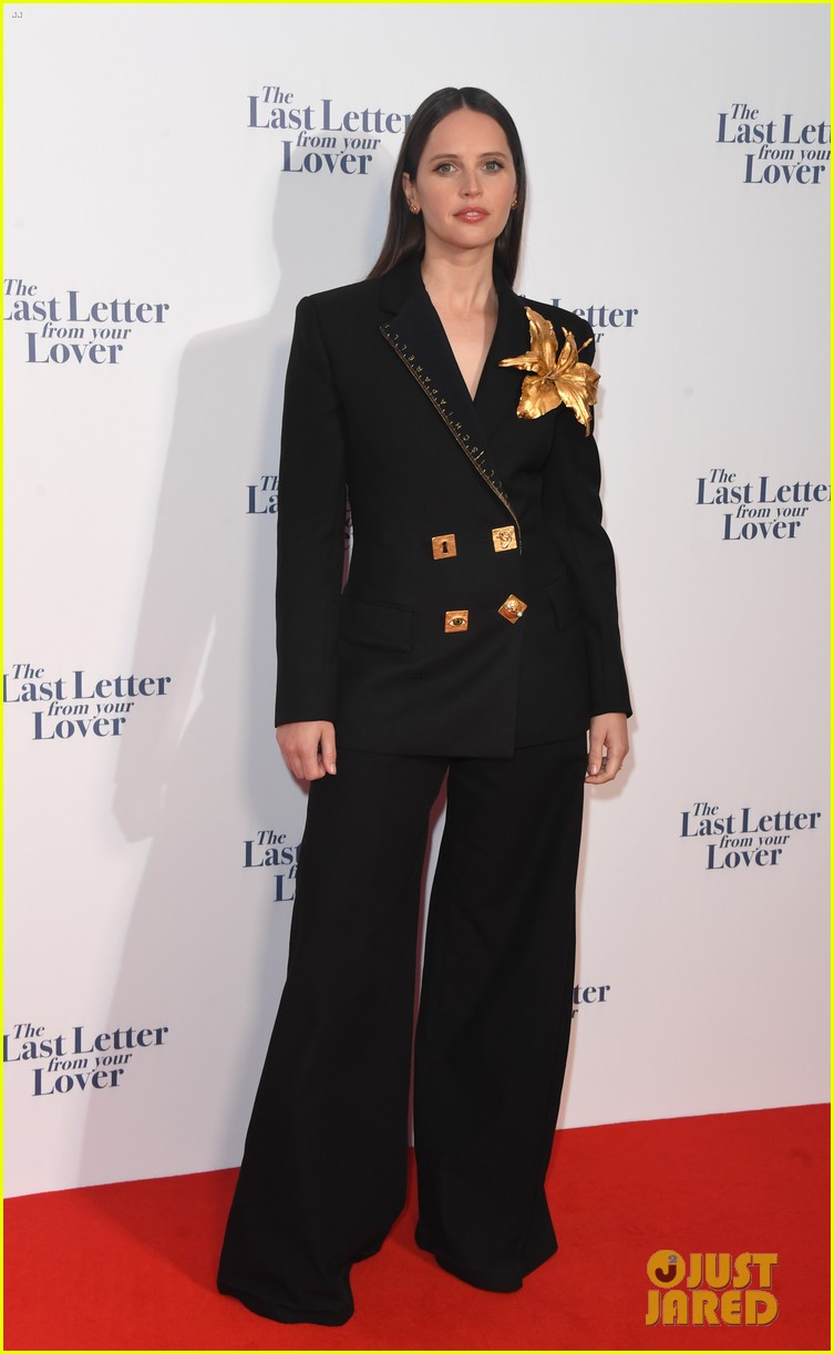 Felicity Jones Adds A Golden Flower To Her 'Last Letter From Your Lover