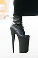 lady gaga sky high platform heels black dress 03