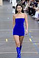 bella hadid electric blue outfits for off white show 02