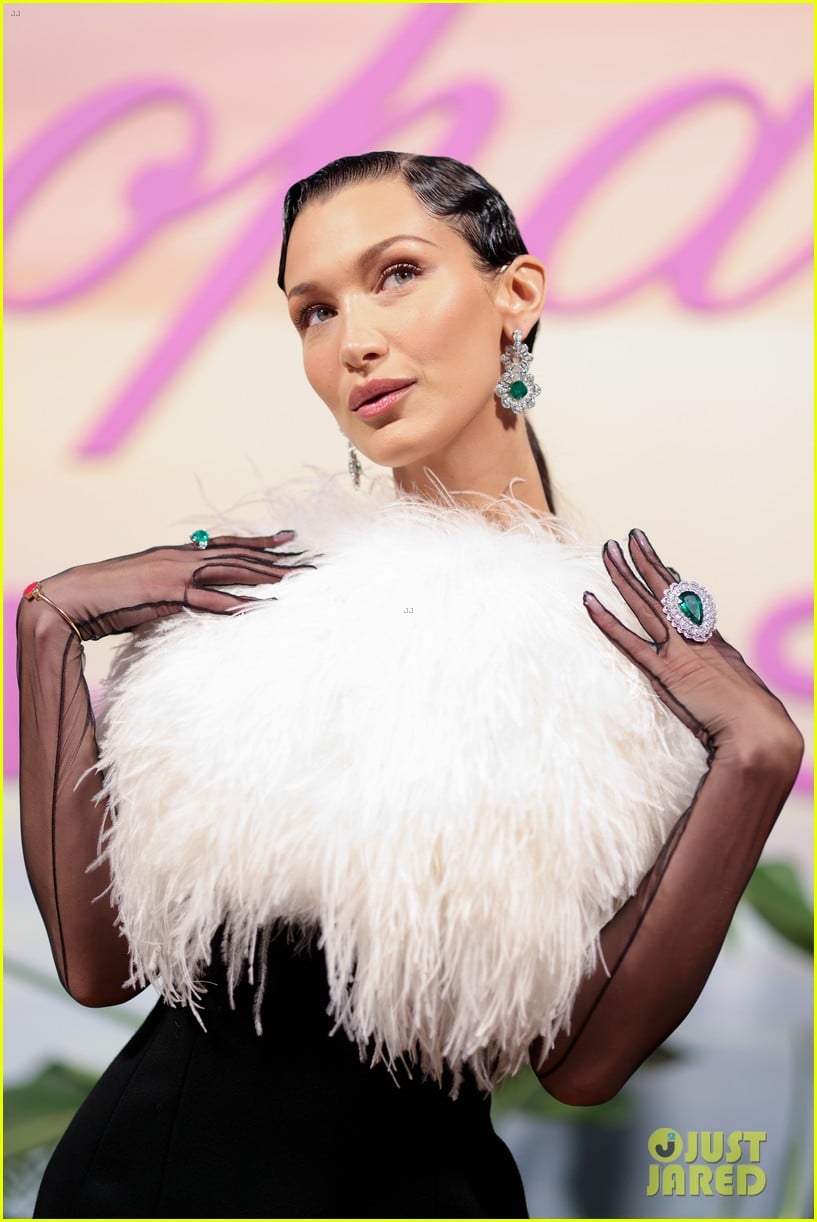 Bella Hadid Dazzles in Feathered Dress for Chopard Dinner in Cannes!: Photo 4584083 | 2021 Cannes Film Festival, Bella Hadid Pictures - Vimarsana News