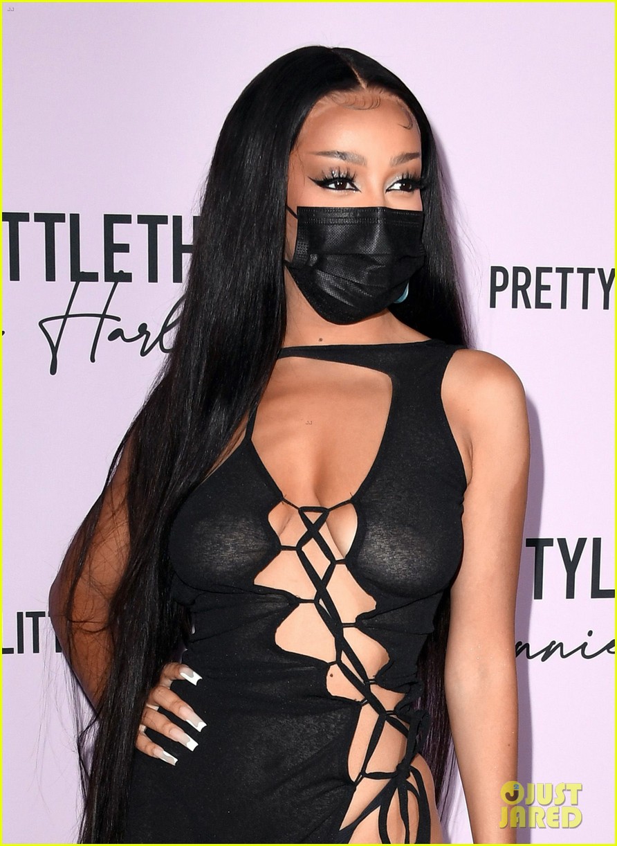 winnie harlow prettylittlethings launchstar studded party 30