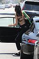 kendall jenner striped crop top lunch friends 07