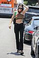 kendall jenner striped crop top lunch friends 10