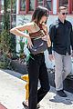 kendall jenner striped crop top lunch friends 13