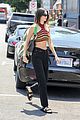 kendall jenner striped crop top lunch friends 16