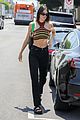 kendall jenner striped crop top lunch friends 20