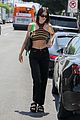 kendall jenner striped crop top lunch friends 22