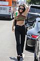 kendall jenner striped crop top lunch friends 25