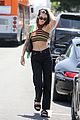 kendall jenner striped crop top lunch friends 26