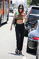 kendall jenner striped crop top lunch friends 29