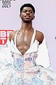 lil nas x bet awards red carpet toile dress 09