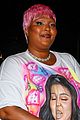 lizzo steps out in t shirt dress with her face on it 04