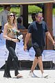 behati prinsloo at the beach while adam levine works out 43