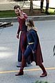 supergirl cast in full costume finale filming 16