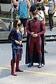 supergirl cast in full costume finale filming 19