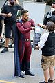 supergirl cast in full costume finale filming 21