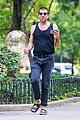 zachary quinto carries balloon with him through washington square park 03