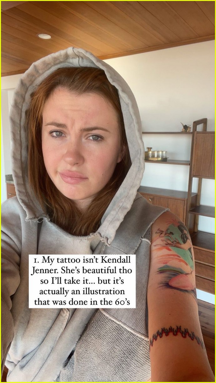 Ireland Baldwin Responds to Fans Thinking She Got a Tattoo of Kendall