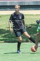 justin bieber plays soccer with friends 25