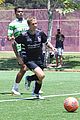 justin bieber plays soccer with friends 56