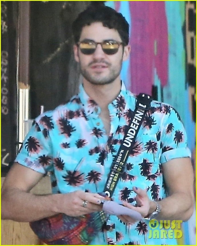 darren criss wife mia colorful outfits during lunch date 024600565