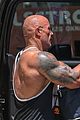 dwayne johnson ripped arm back muscles after gym sessions 03