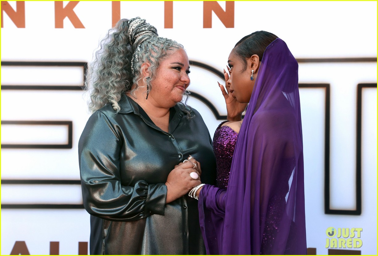 Jennifer Hudson Stuns in A Gown Fit For A Queen at 'Respect' Premiere