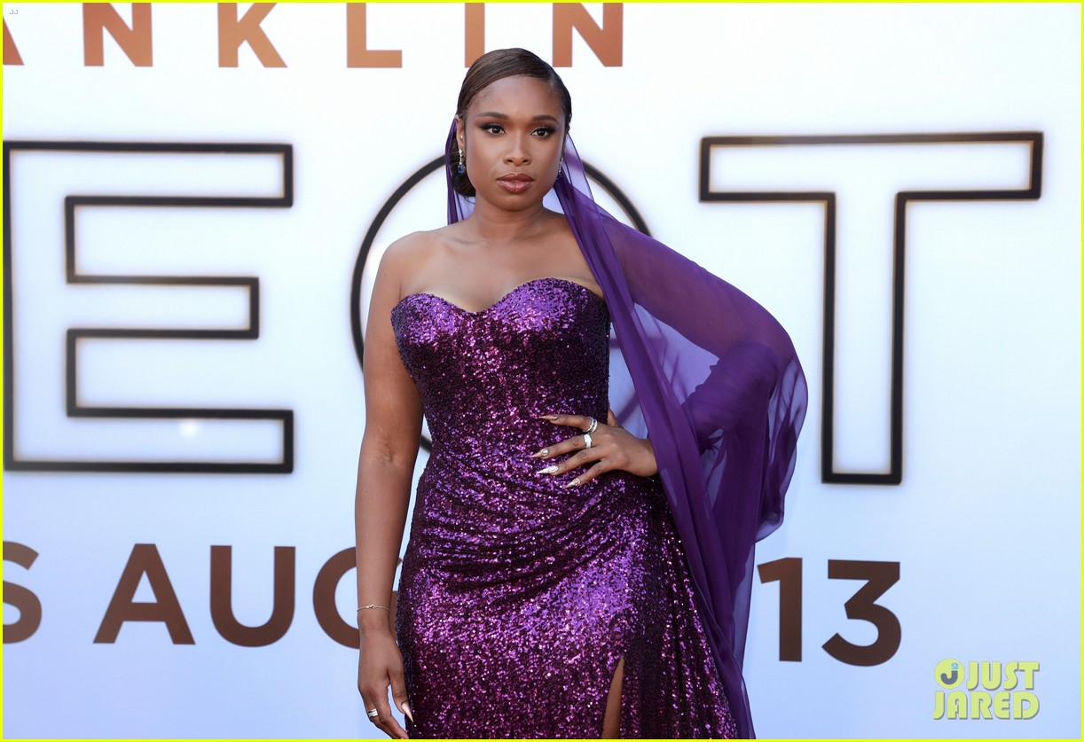 Jennifer Hudson Stuns in A Gown Fit For A Queen at 'Respect' Premiere