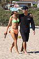 alessandra ambrosio richard lee share a kiss during beach volleyball game 01