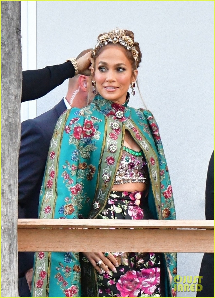 Jennifer Lopez Stuns In Gorgeous Floral Look On Her Way To Dolce