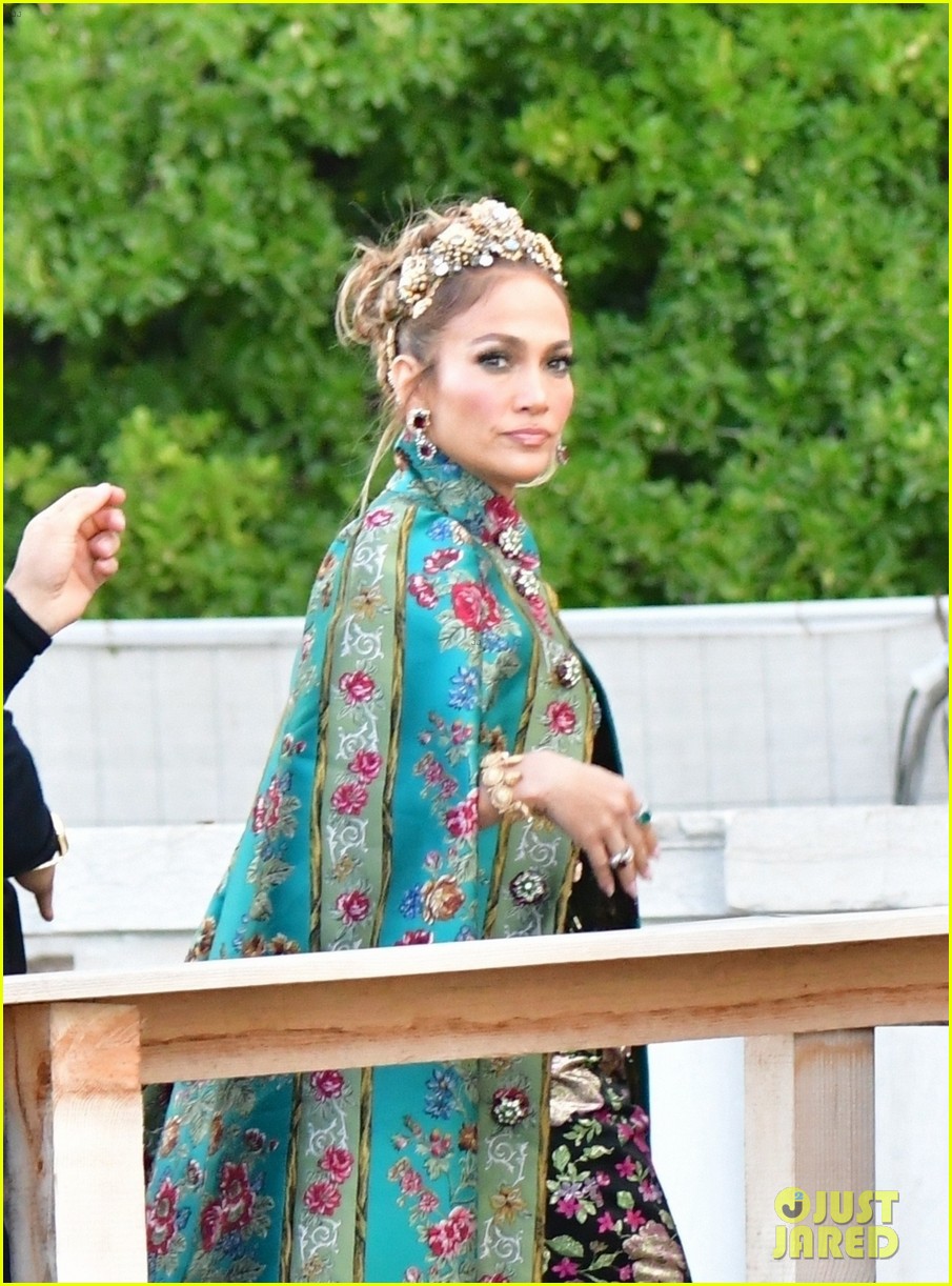 Jennifer Lopez Stuns In Gorgeous Floral Look On Her Way To Dolce