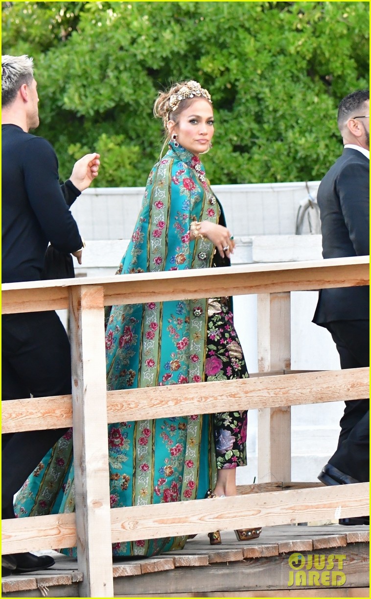 Jennifer Lopez Stuns In Gorgeous Floral Look On Her Way To Dolce