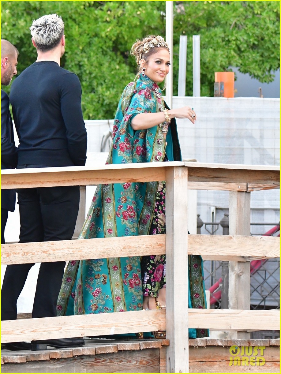 Jennifer Lopez Stuns In Gorgeous Floral Look On Her Way To Dolce