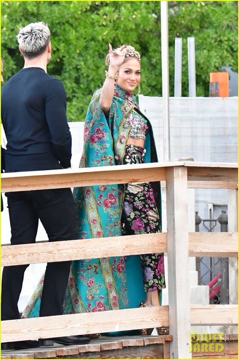 Jennifer Lopez Stuns In Gorgeous Floral Look On Her Way To Dolce