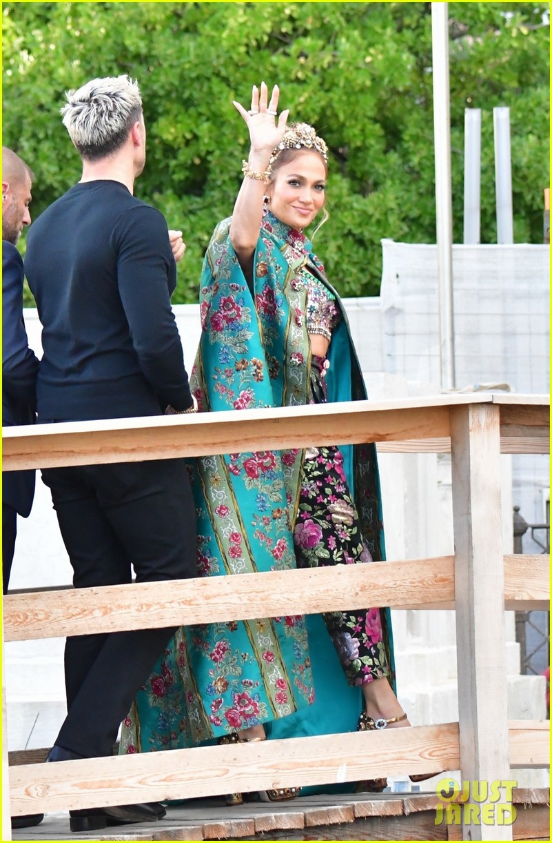 Jennifer Lopez Stuns In Gorgeous Floral Look On Her Way To Dolce