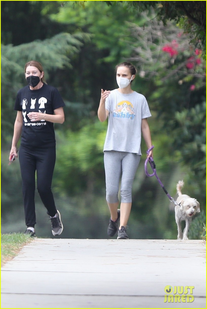 Ellen Pompeo & Natalie Portman Meet Up for Afternoon Hike!: Photo